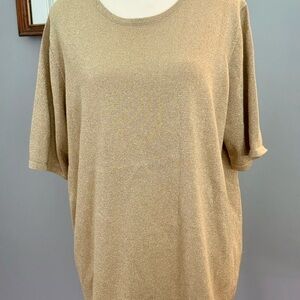 Westbound Gold Short Sleeve Top